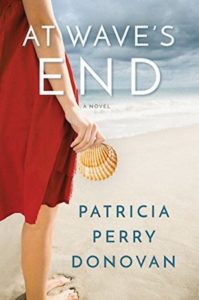 Cover of At Waves End by Patricia Perry Donovan: woman faces an ocean holding a seashell
